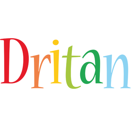 Dritan birthday logo