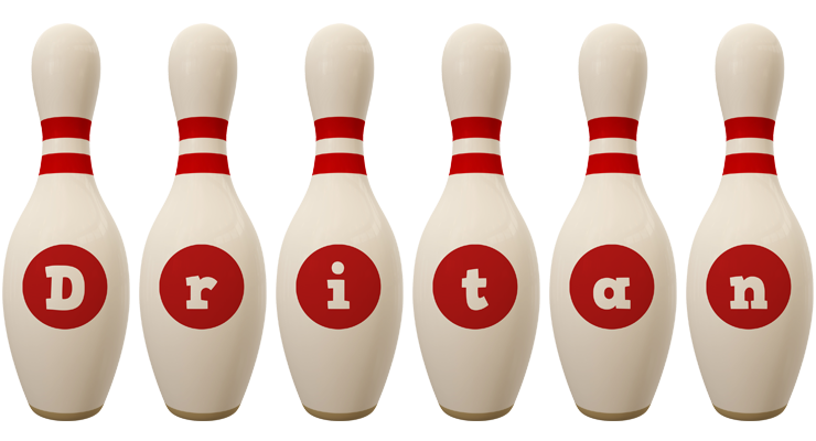 Dritan bowling-pin logo