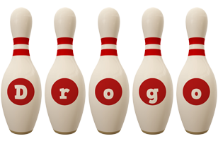 Drogo bowling-pin logo