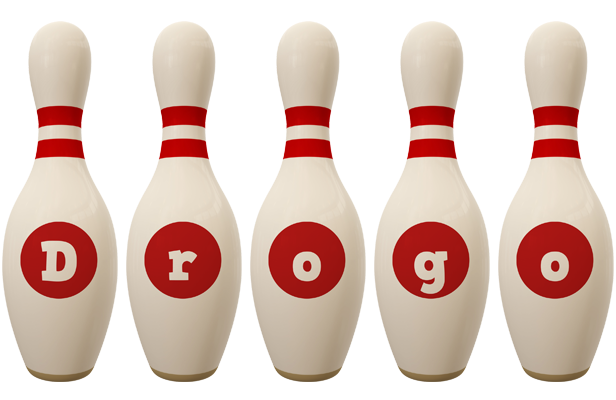 Drogo bowling-pin logo