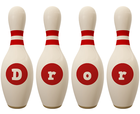 Dror bowling-pin logo