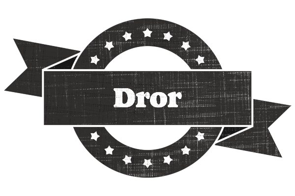 Dror grunge logo