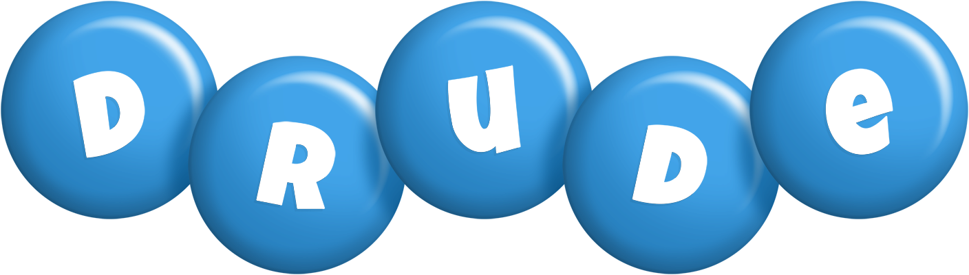 Drude candy-blue logo