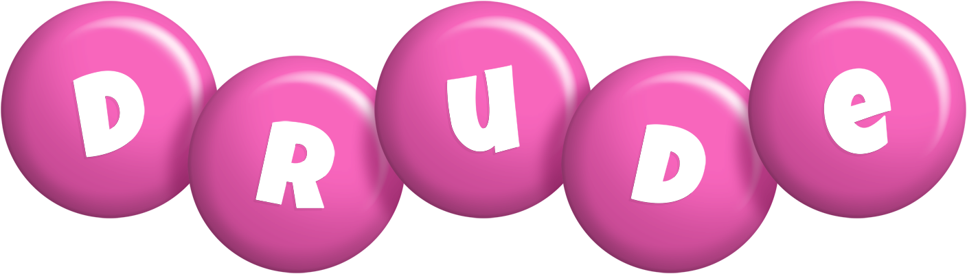 Drude candy-pink logo