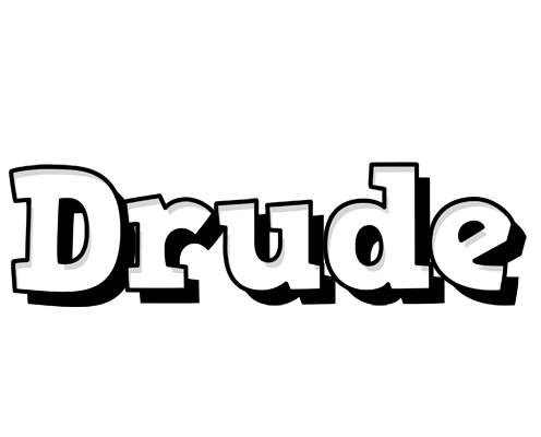 Drude snowing logo