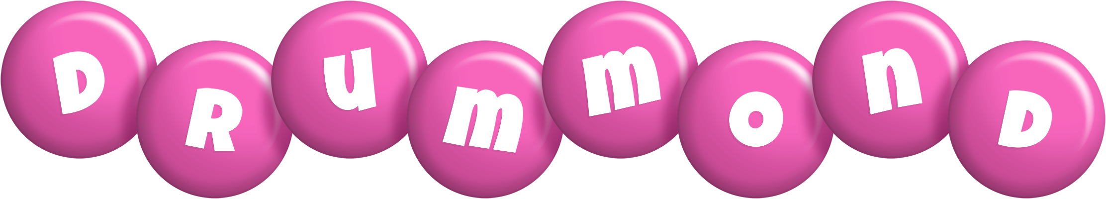 Drummond candy-pink logo