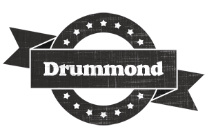 Drummond grunge logo