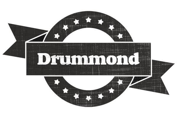 Drummond grunge logo