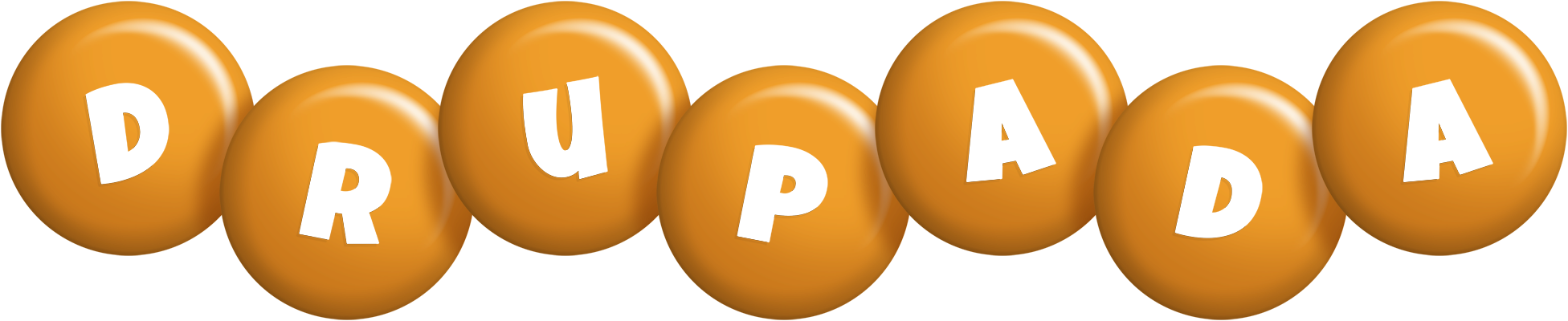 Drupada candy-orange logo