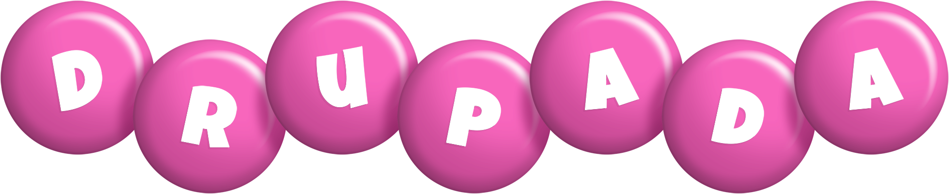 Drupada candy-pink logo