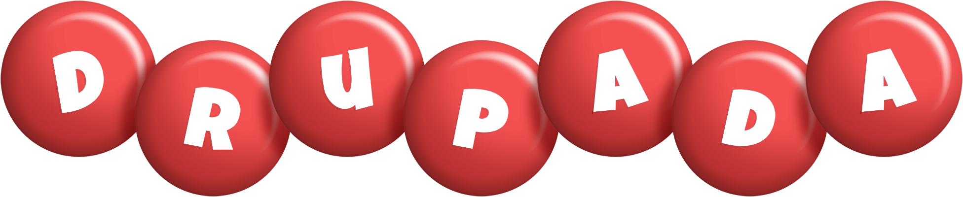Drupada candy-red logo