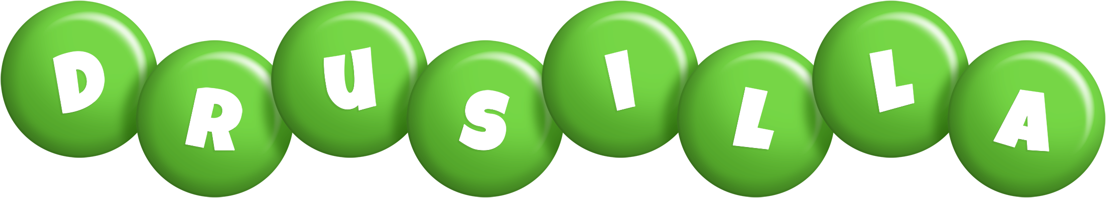 Drusilla candy-green logo