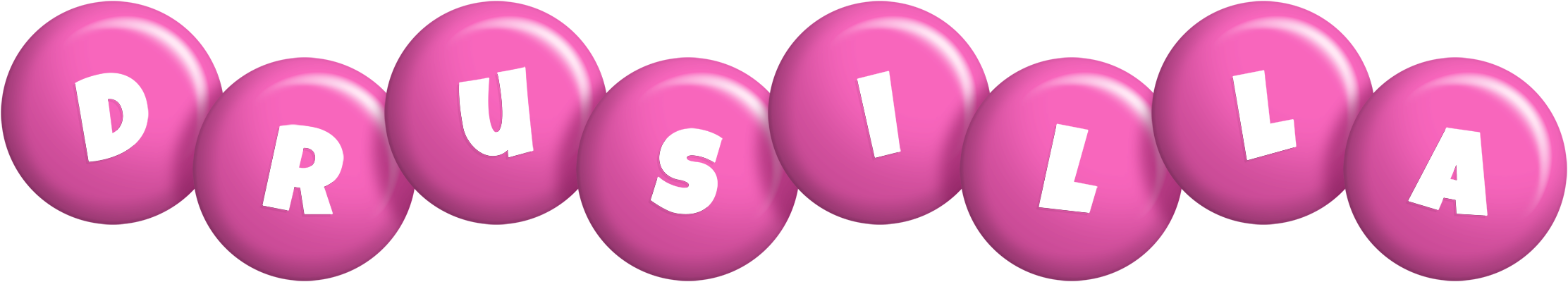 Drusilla candy-pink logo