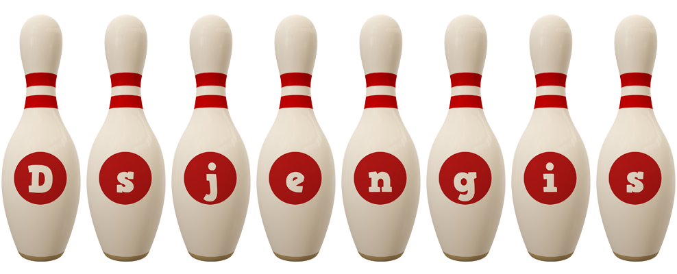 Dsjengis bowling-pin logo