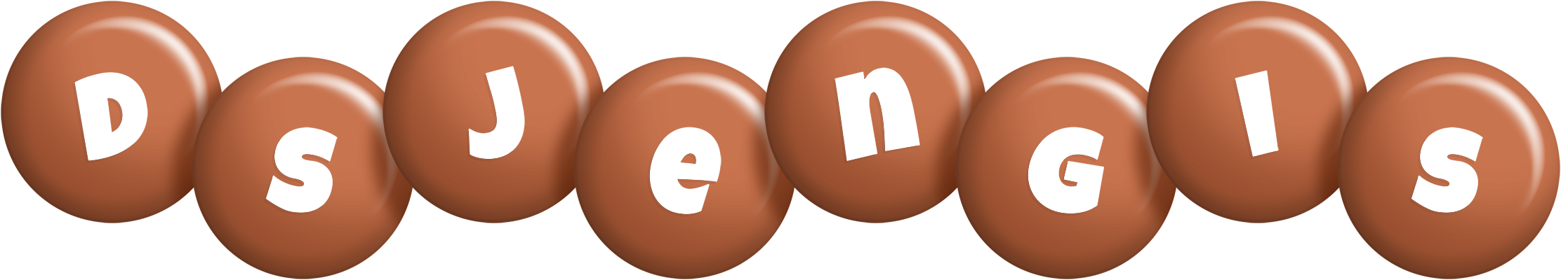 Dsjengis candy-brown logo
