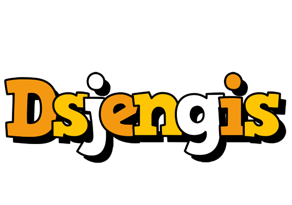 Dsjengis cartoon logo