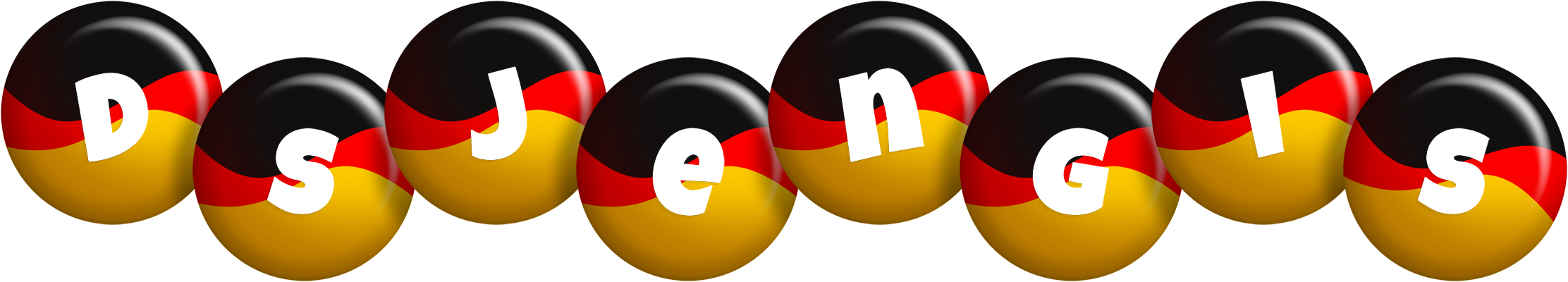Dsjengis german logo