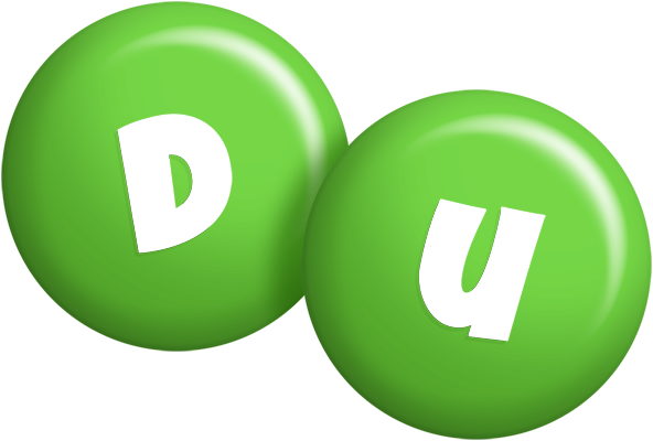 Du candy-green logo