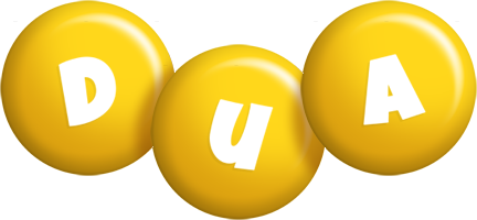 Dua candy-yellow logo