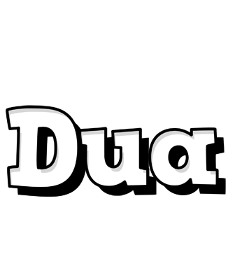Dua snowing logo