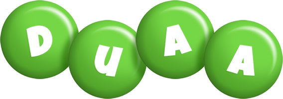 Duaa candy-green logo