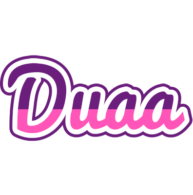 Duaa cheerful logo