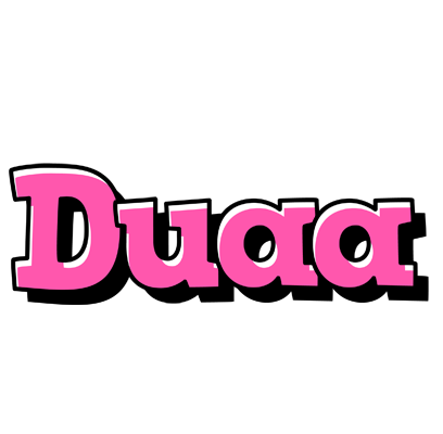 Duaa girlish logo