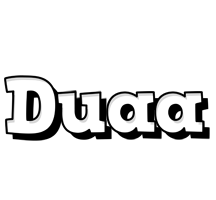 Duaa snowing logo