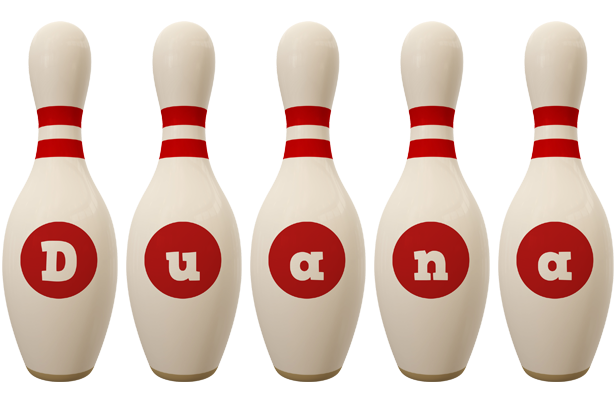 Duana bowling-pin logo