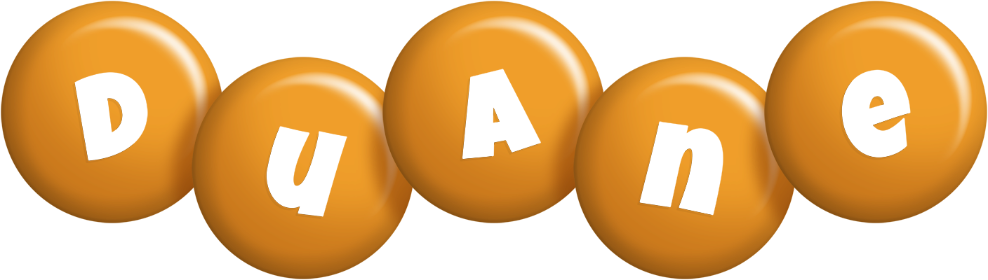 Duane candy-orange logo