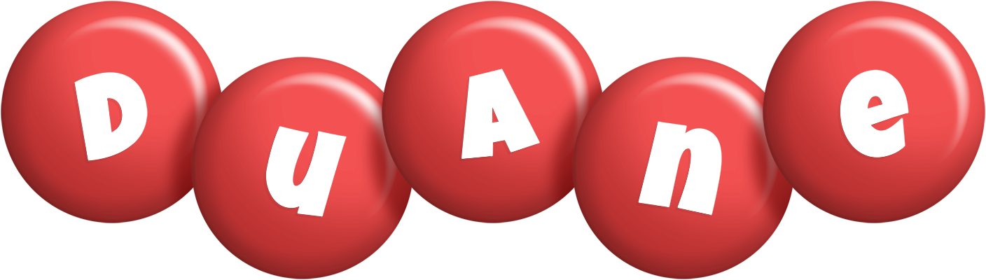 Duane candy-red logo