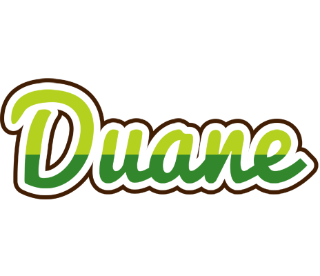 Duane golfing logo