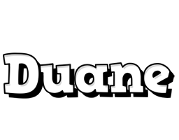 Duane snowing logo