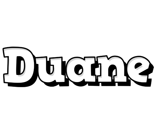 Duane snowing logo
