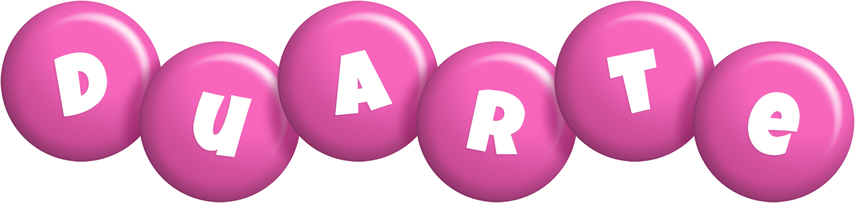Duarte candy-pink logo