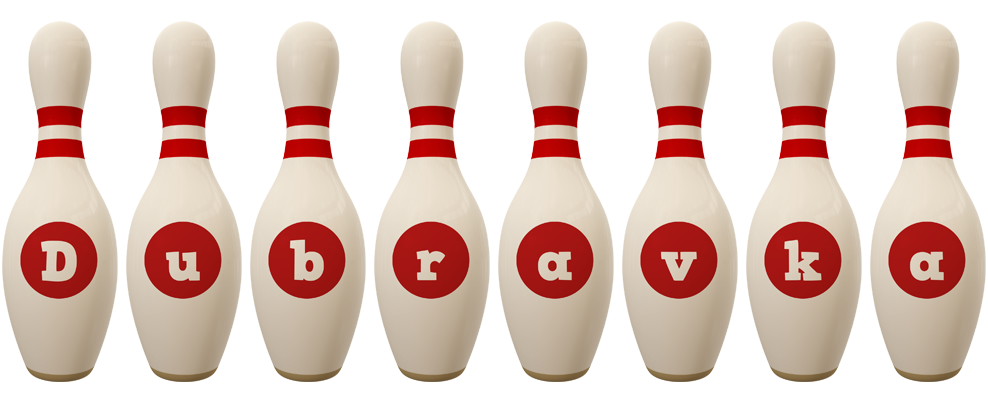 Dubravka bowling-pin logo