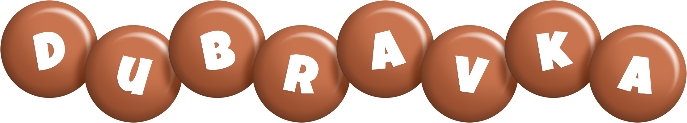 Dubravka candy-brown logo