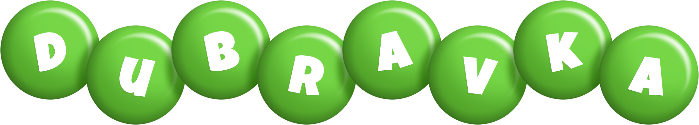 Dubravka candy-green logo