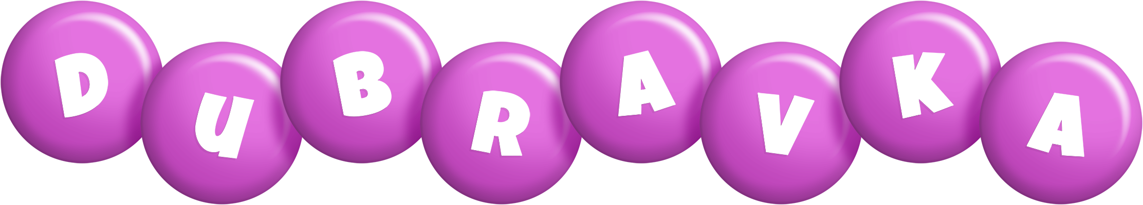 Dubravka candy-purple logo