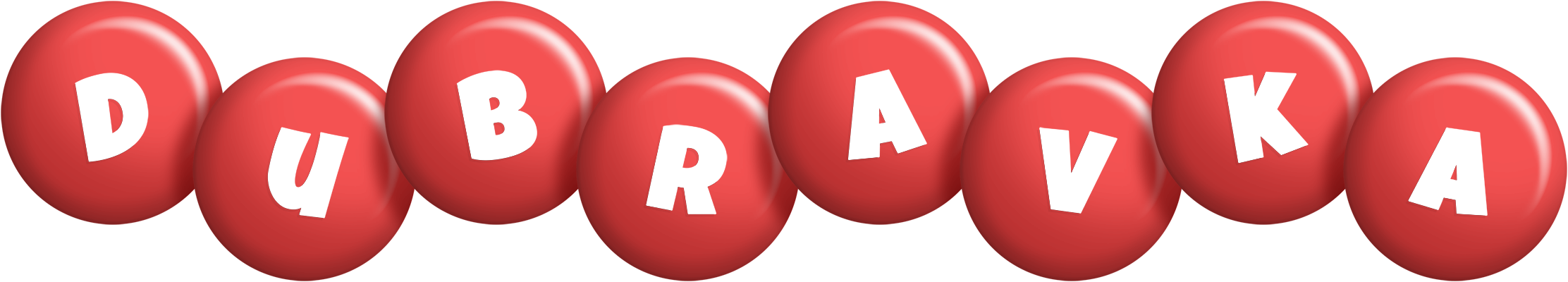 Dubravka candy-red logo