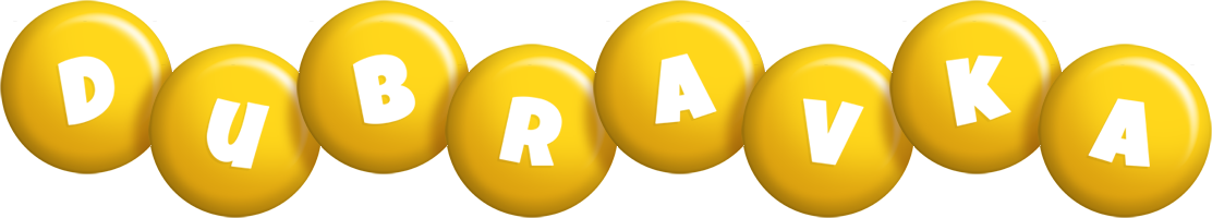 Dubravka candy-yellow logo