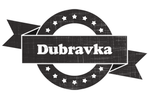 Dubravka grunge logo