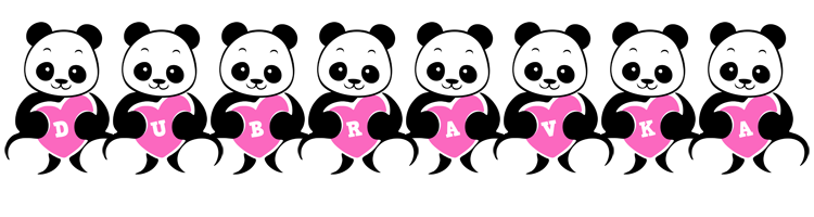 Dubravka love-panda logo