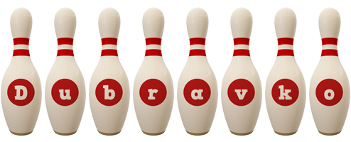 Dubravko bowling-pin logo