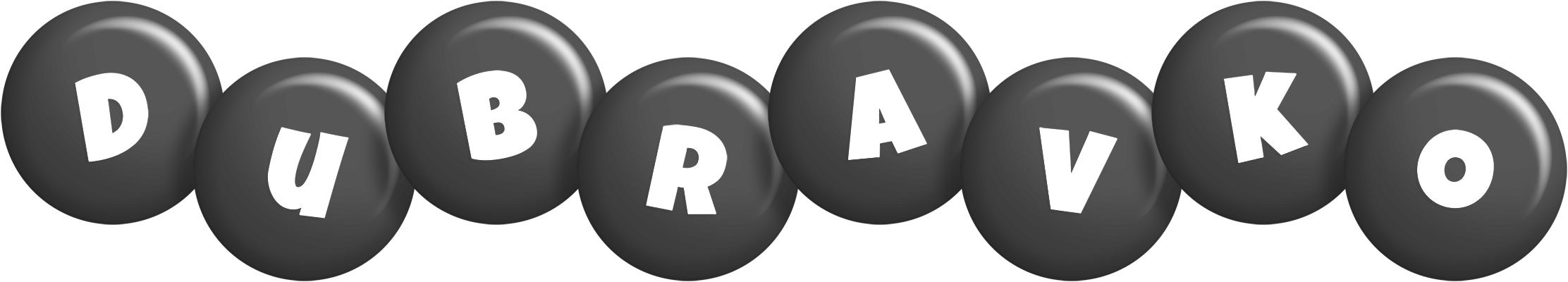 Dubravko candy-black logo