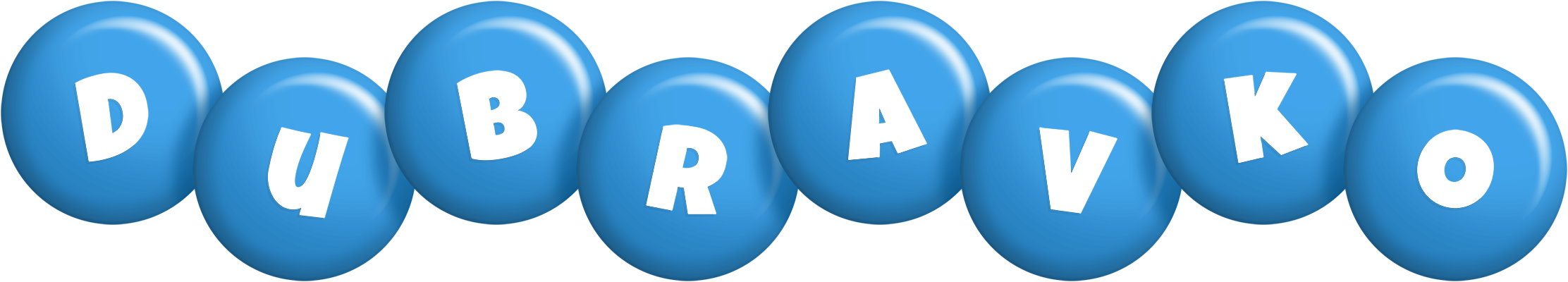 Dubravko candy-blue logo