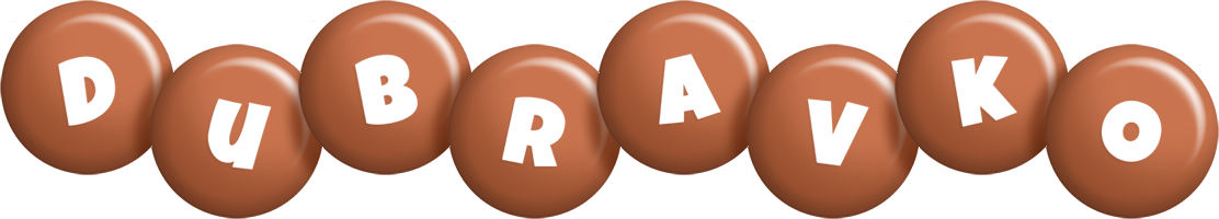 Dubravko candy-brown logo