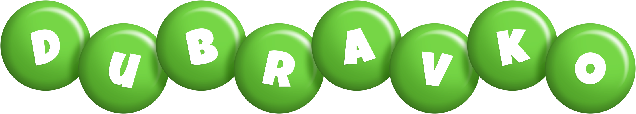 Dubravko candy-green logo