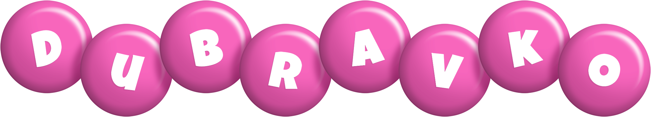 Dubravko candy-pink logo