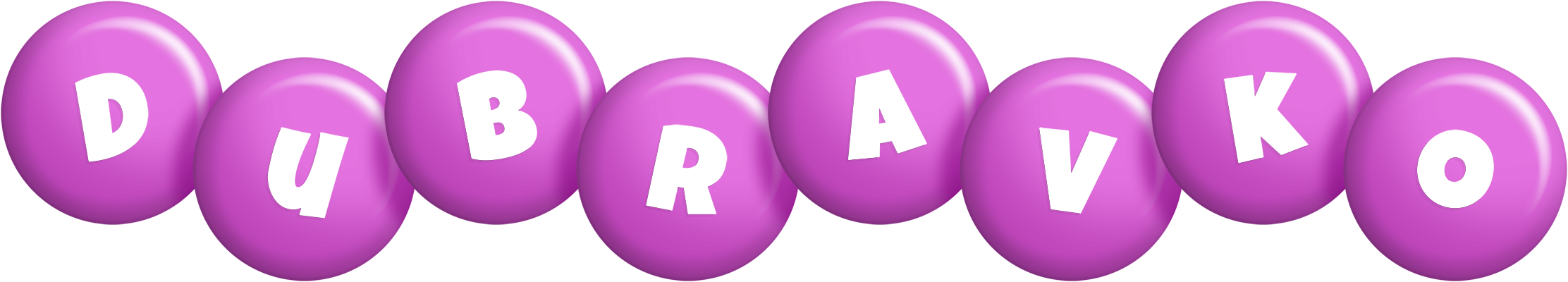 Dubravko candy-purple logo